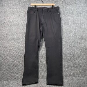 G Fried Denim Moto Jeans Mens 36 Black Ribbed Biker Aesthetic Y2K Grunge Casual